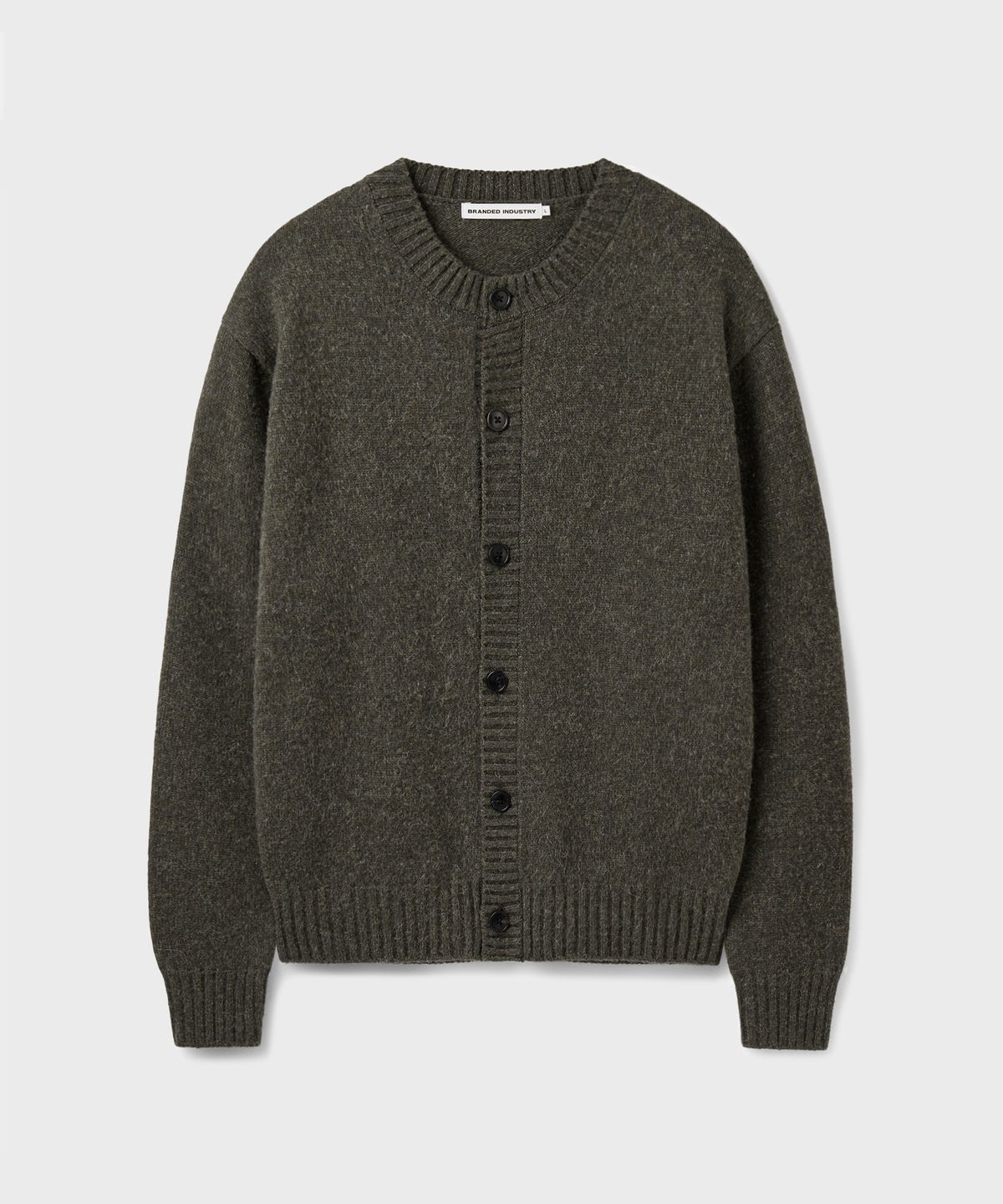 브랜디드(BRANDED) BRUSHED ALPACA CARDIGAN [DARK OLIVE]