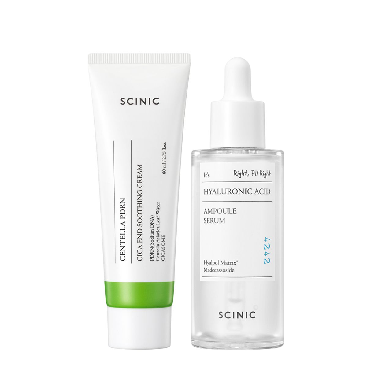 싸이닉(SCINIC) 병풀 PDRN 크림 + 히아루론산 앰플 세럼 50ml