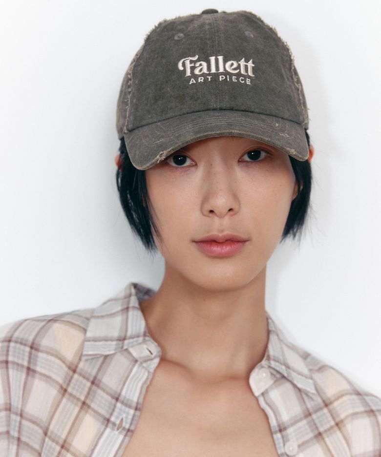 [예스리아 Pick] 데미지 볼캡 브라운
