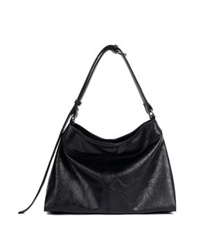 컨투어 벨티드 백 (레더 블랙)