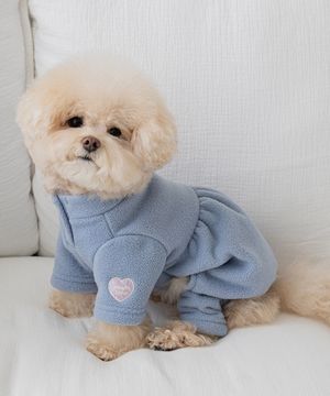 하트웜 플리스 올인원 - 블루