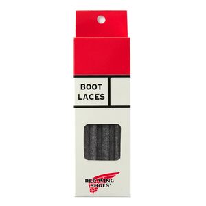 플랫 왁스 신발끈 - 블랙