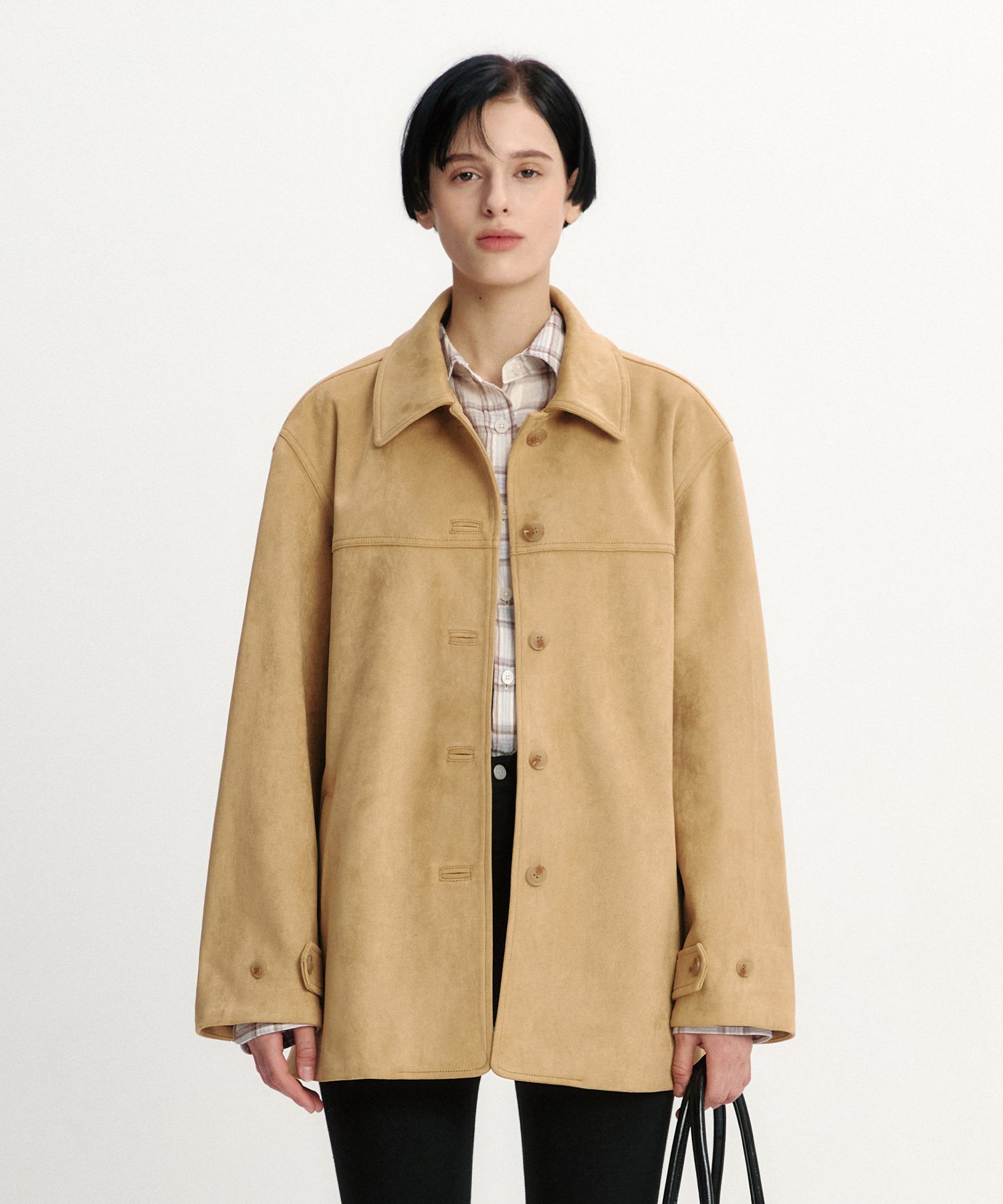[FALLETT] Suede work jacket /追跡付 MUSINSA公式 | FALLETT Suede work jacket beige