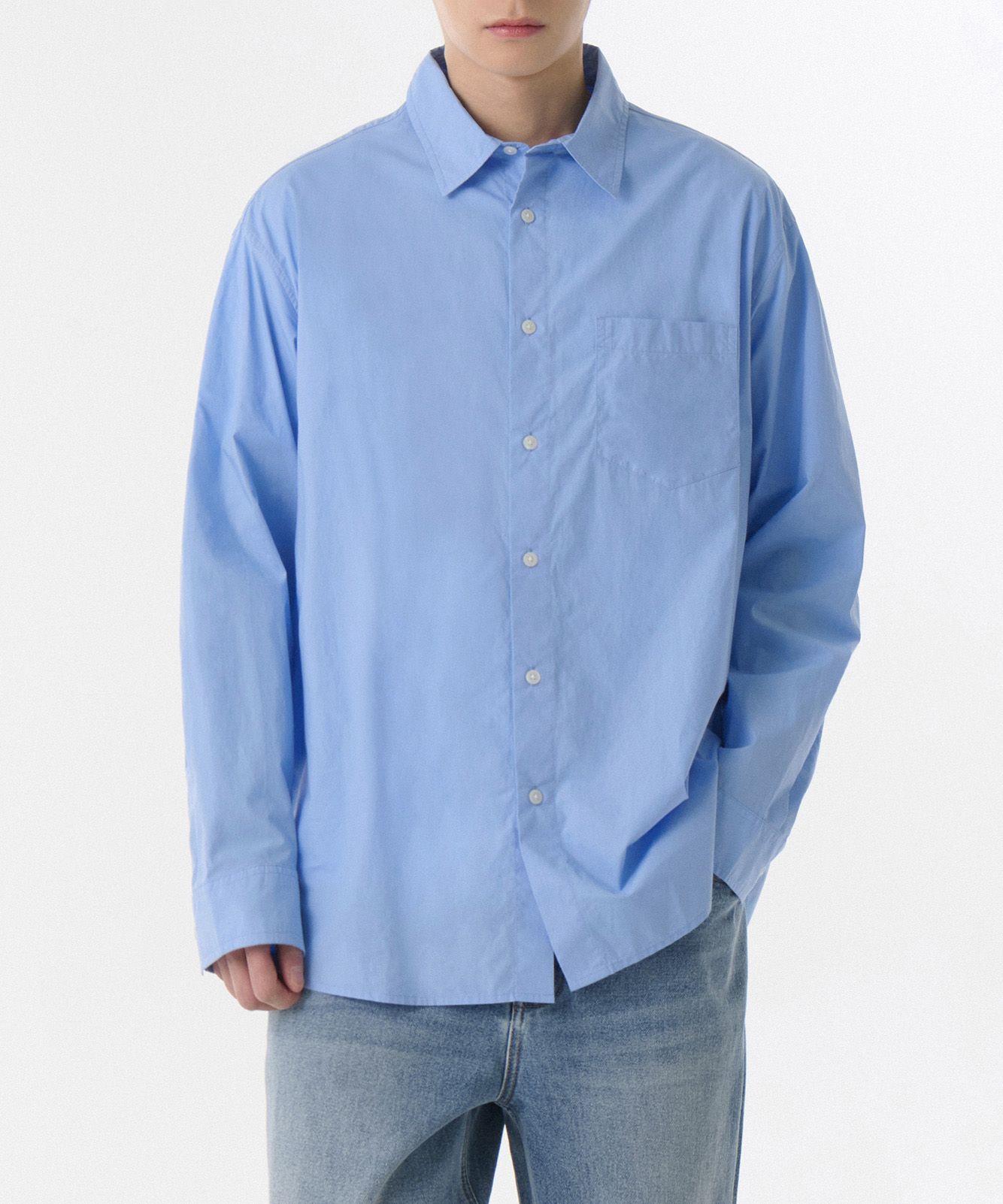 ★MUSINSA STANDARD★ Relaxed Soft Poplin Shirt Socks Blue MM MUSINSA | MUSINSA STANDARD Relaxed Soft Poplin Shirt [Socks