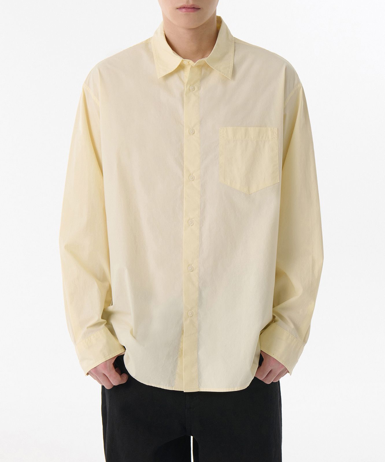 ★MUSINSA STANDARD★ Relaxed Soft Poplin Shirt Lemon MMESH10 MUSINSA | MUSINSA STANDARD WOMAN Women's Relaxed Soft Poplin