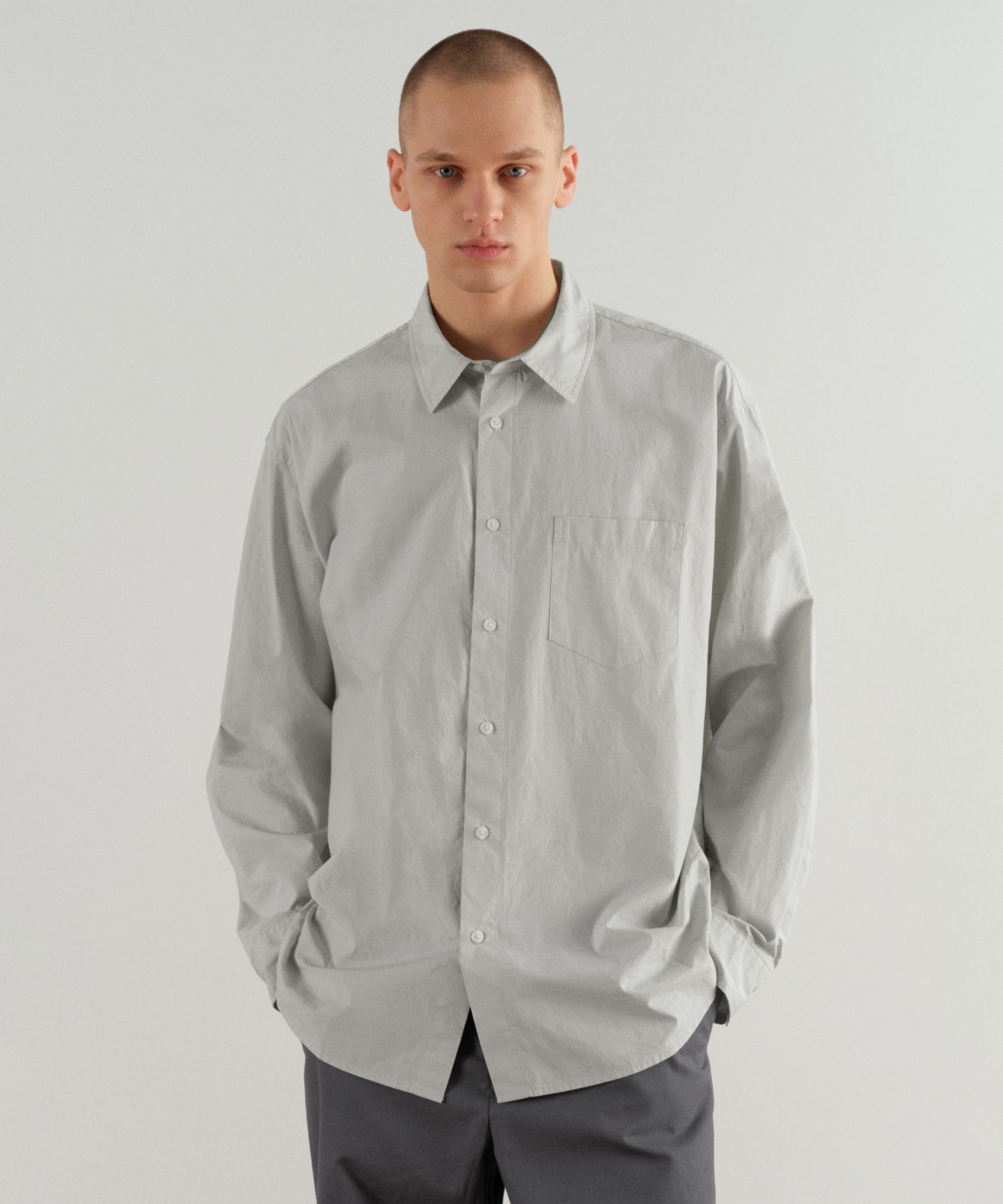 ★MUSINSA STANDARD★ Relaxed Soft Poplin Shirt Dusty Mint MM MUSINSA | MUSINSA STANDARD Relaxed Soft Poplin Shirt [Dusty