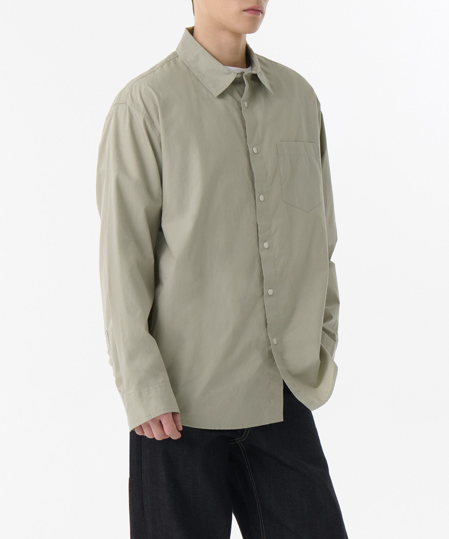 ★MUSINSA STANDARD★ Relaxed Soft Poplin Shirt Pistachio MME MUSINSA | MUSINSA STANDARD Relaxed Soft Poplin Shirt [Pistachio]