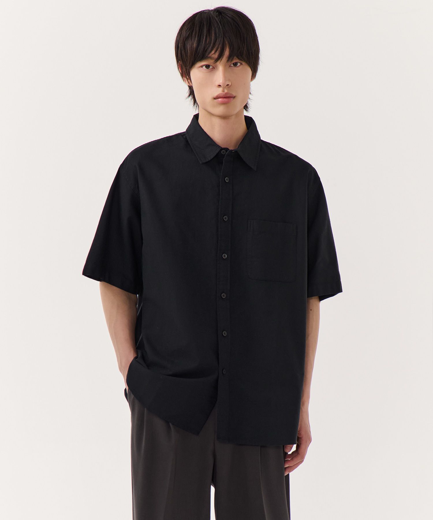★MUSINSA STANDARD★ Relaxed lightweight nylon shirt dusty b MUSINSA | MUSINSA STANDARD Relaxed lightweight nylon shirt