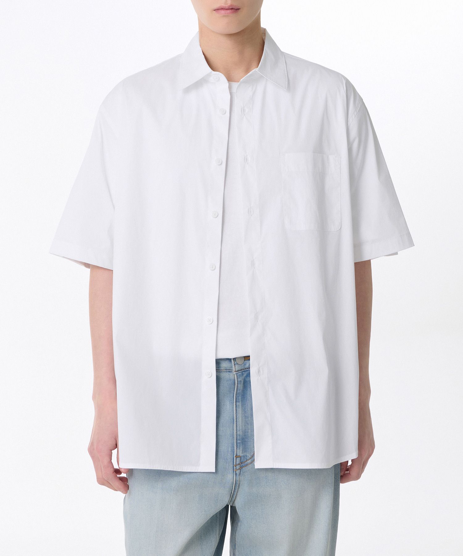 ★MUSINSA STANDARD★ Cool Standard Relaxed Nylon Shirt White MUSINSA | MUSINSA STANDARD [Cool Standard] Relaxed Nylon