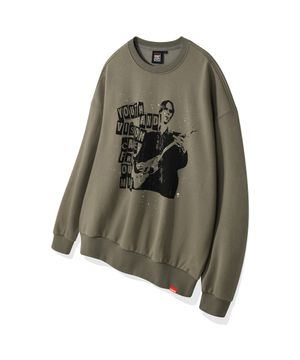 VSW Rock Band Crewneck Khaki Gray