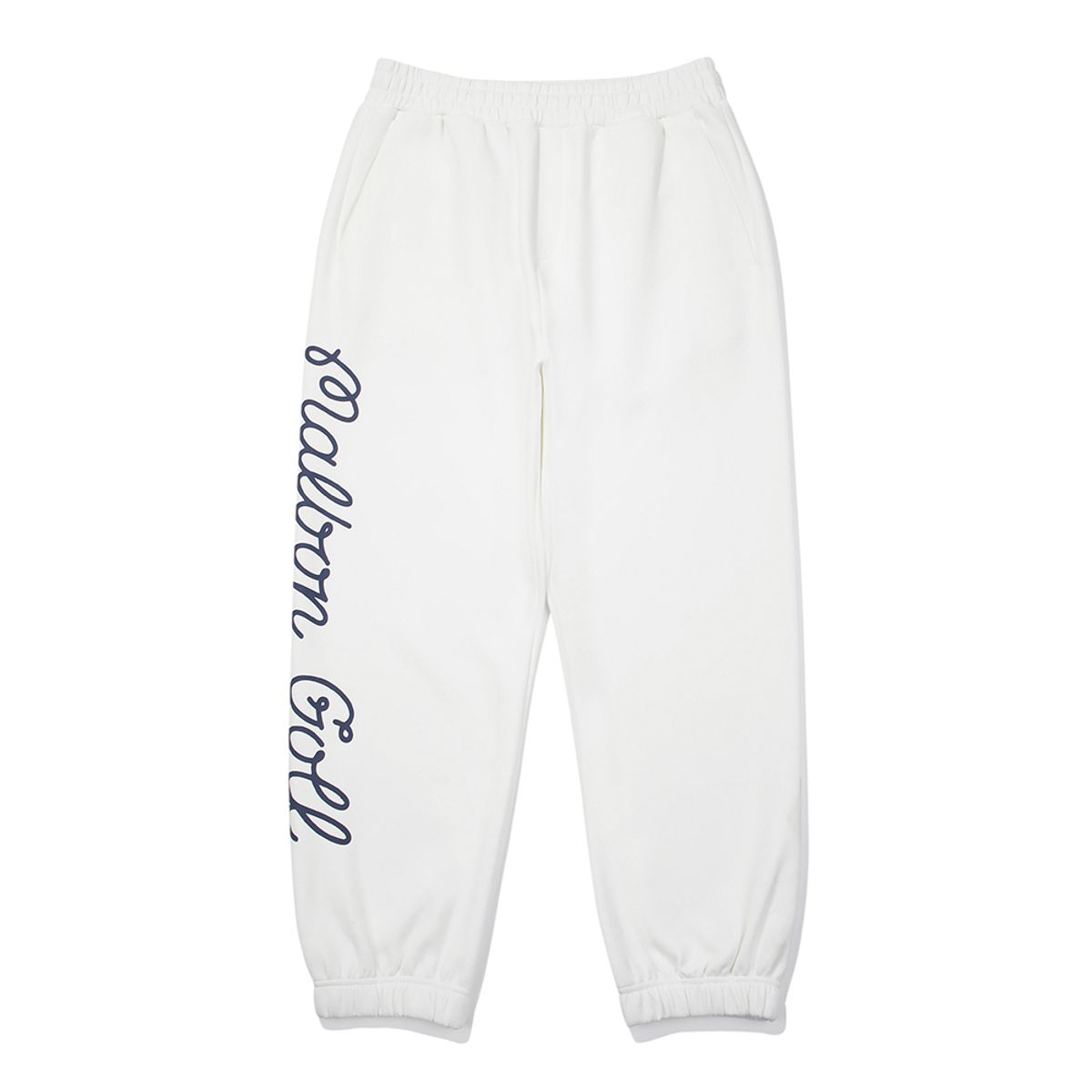 말본 골프(MALBON GOLF) 트레블 스크립트 스웻팬츠 OFF WHITE (MAN)
