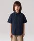릴렉스드 소프트 포플린 반소매 셔츠 [네이비]
