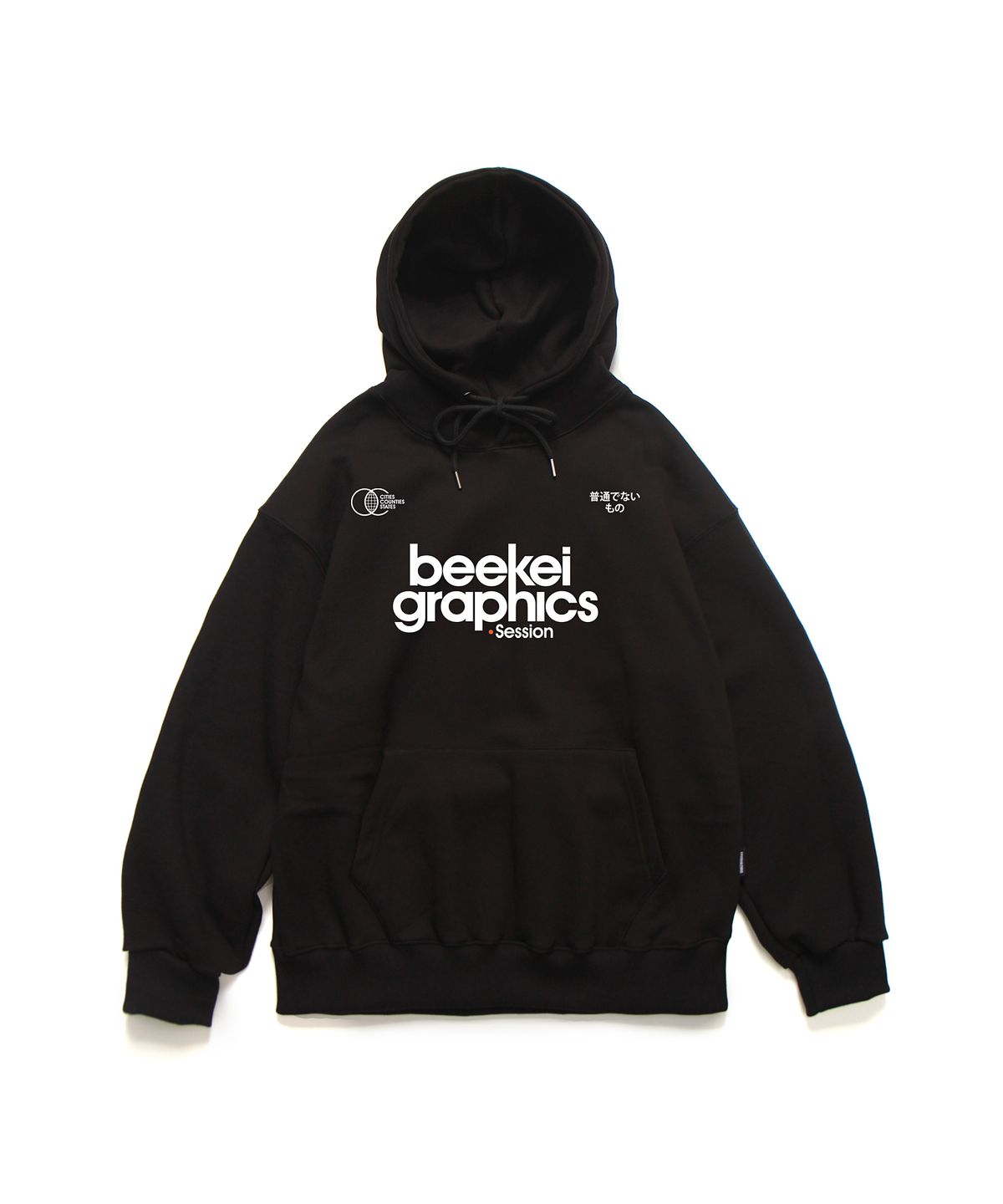 앱놀머씽(ABNORMALTHING) BG 세션 후드 블랙 (BG SESSION HOOD BLACK)
