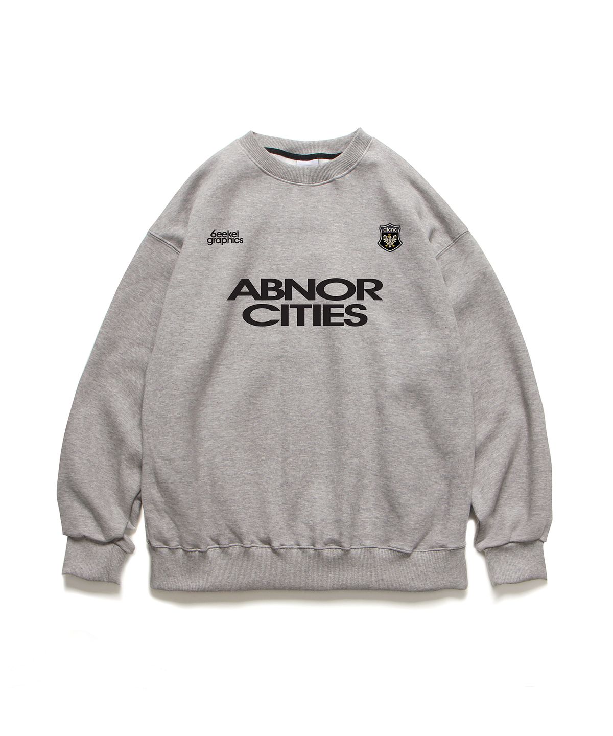 앱놀머씽(ABNORMALTHING) 앱놀시티즈 크루넥 그레이 (ABNORCITIES CREWNECK GREY)