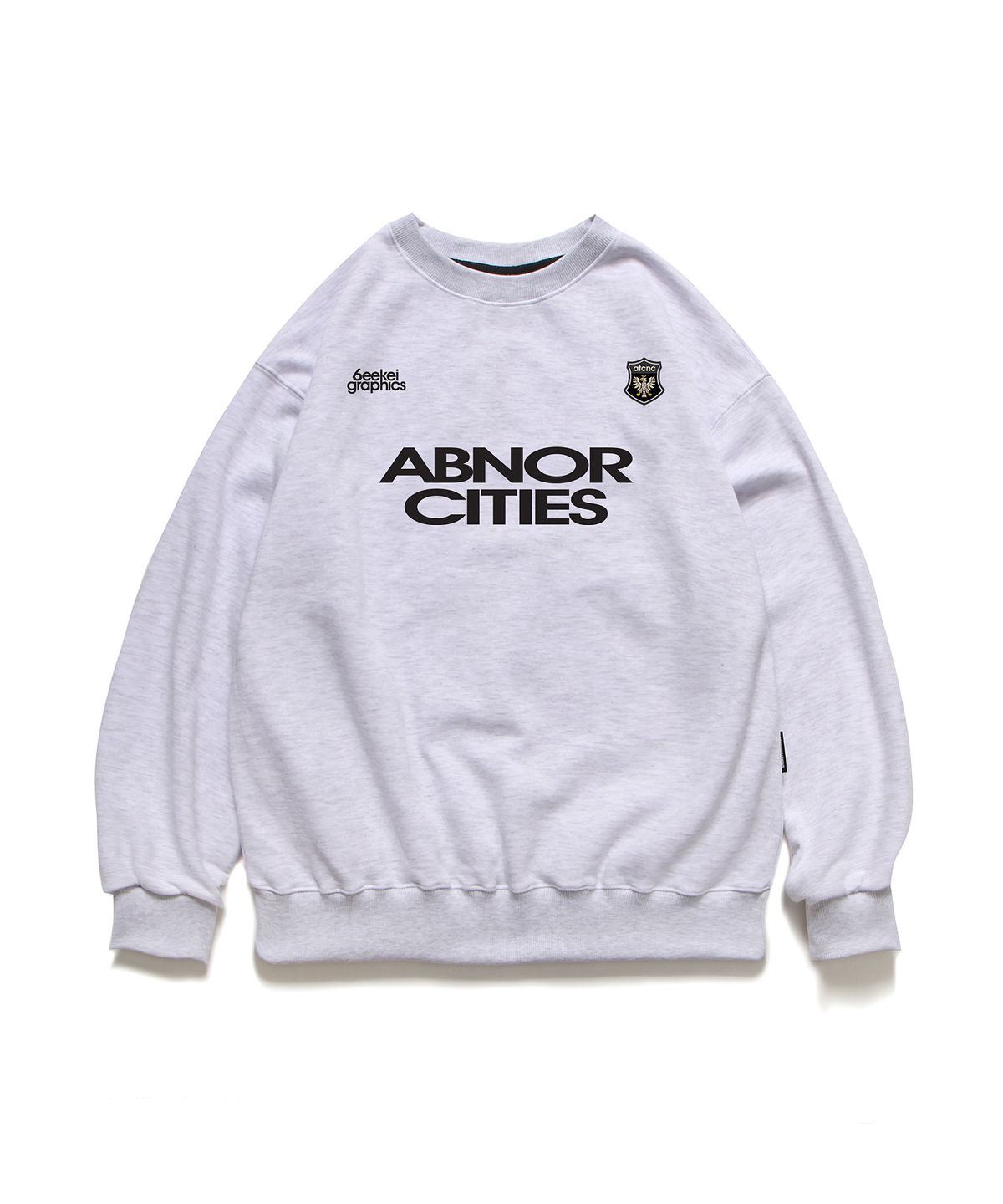 앱놀머씽(ABNORMALTHING) 앱놀시티즈 크루넥 라이트그레이 (ABNORCITIES CREWNECK LIGHT GREY)