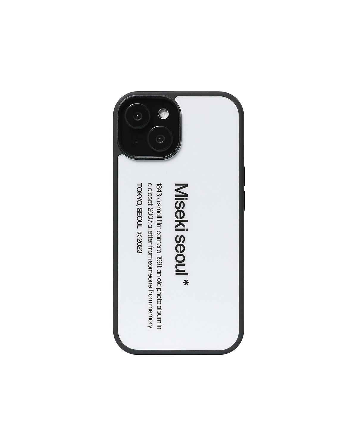 ★ MISEKI SEOUL★ Misekiseoul graphic case 01 BUMPER WHITE MUSINSA公式 | MISEKI SEOUL Misekiseoul graphic case 01