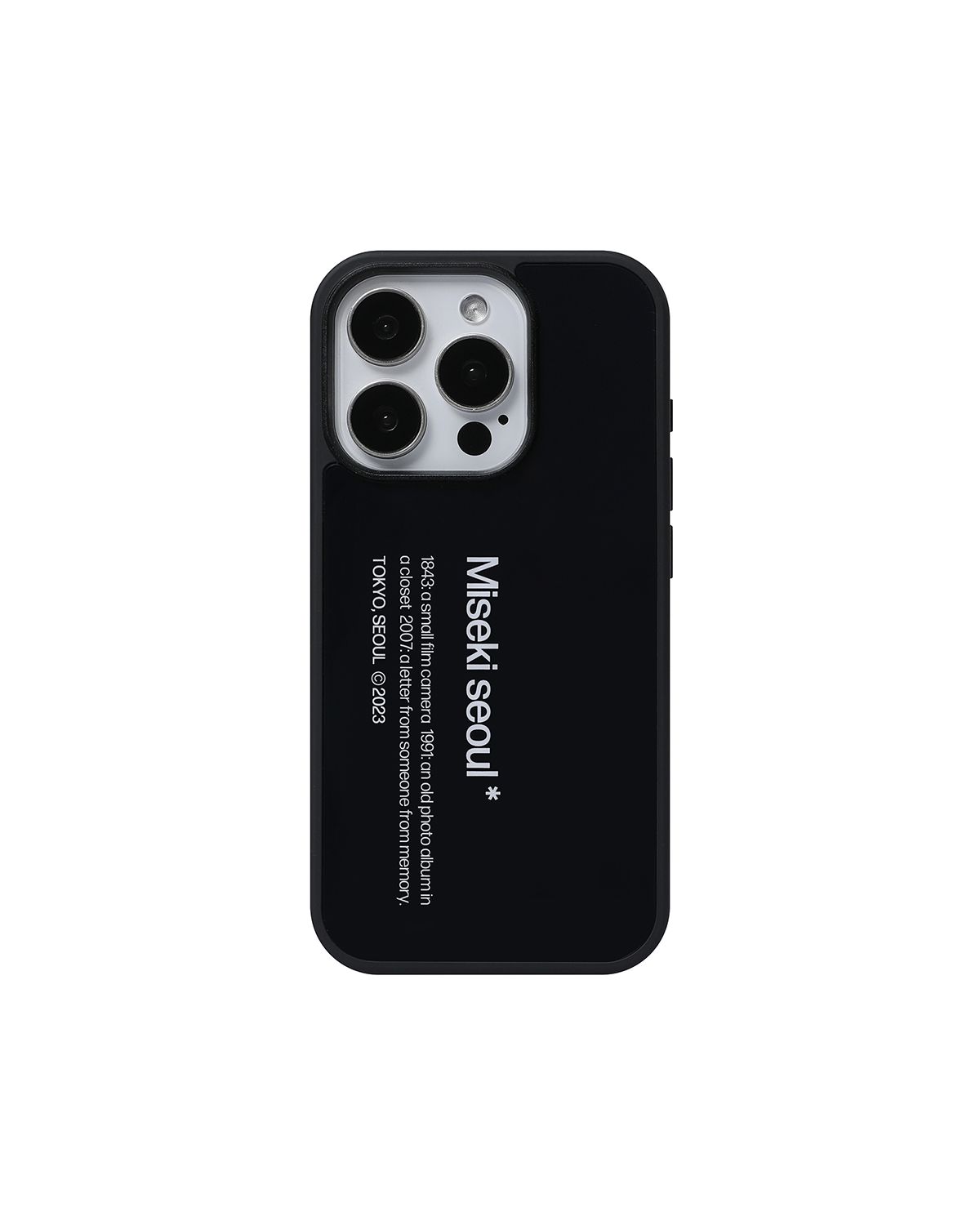 미세키서울(MISEKI SEOUL) Misekiseoul graphic case 01 BUMPER BLACK