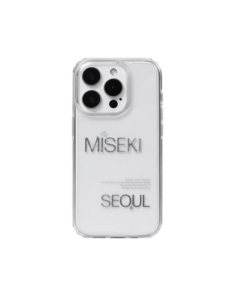 Misekiseoul graphic case 02 CLEAR BLACK