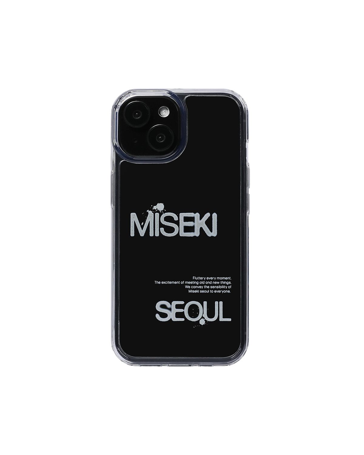 미세키서울(MISEKI SEOUL) Misekiseoul graphic case 02 CLEAR WHITE