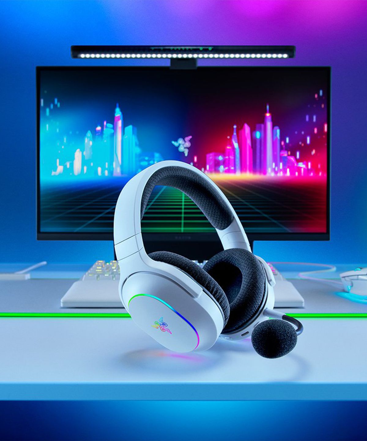 레이저(RAZER) Barracuda X Chroma White 무선 게이밍 헤드셋