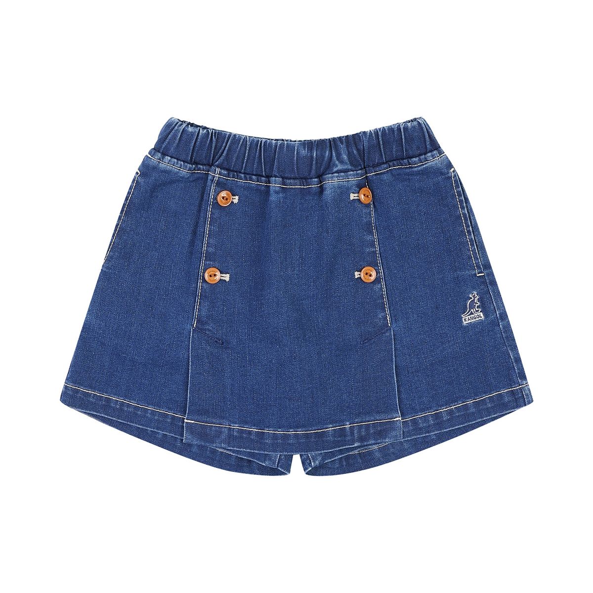 캉골키즈(KANGOL KIDS) 데님 스커트 팬츠 RA 2108 블루