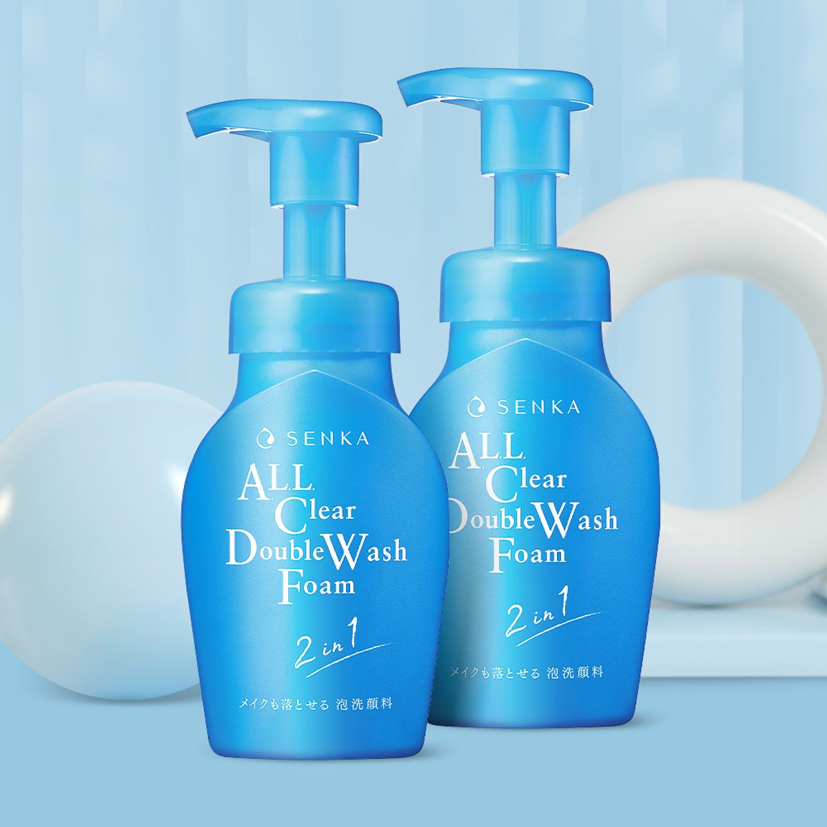 센카(SENKA) 올 클리어 더블 워시 폼 150ml  2개