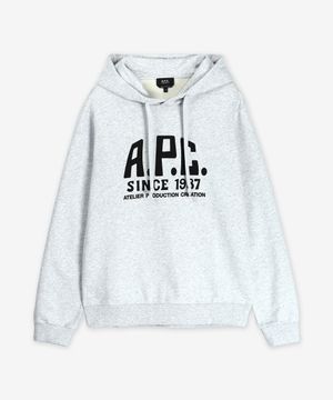 프린트 라벨 후드 - 헤더그레이 / COHBVM27955PLA