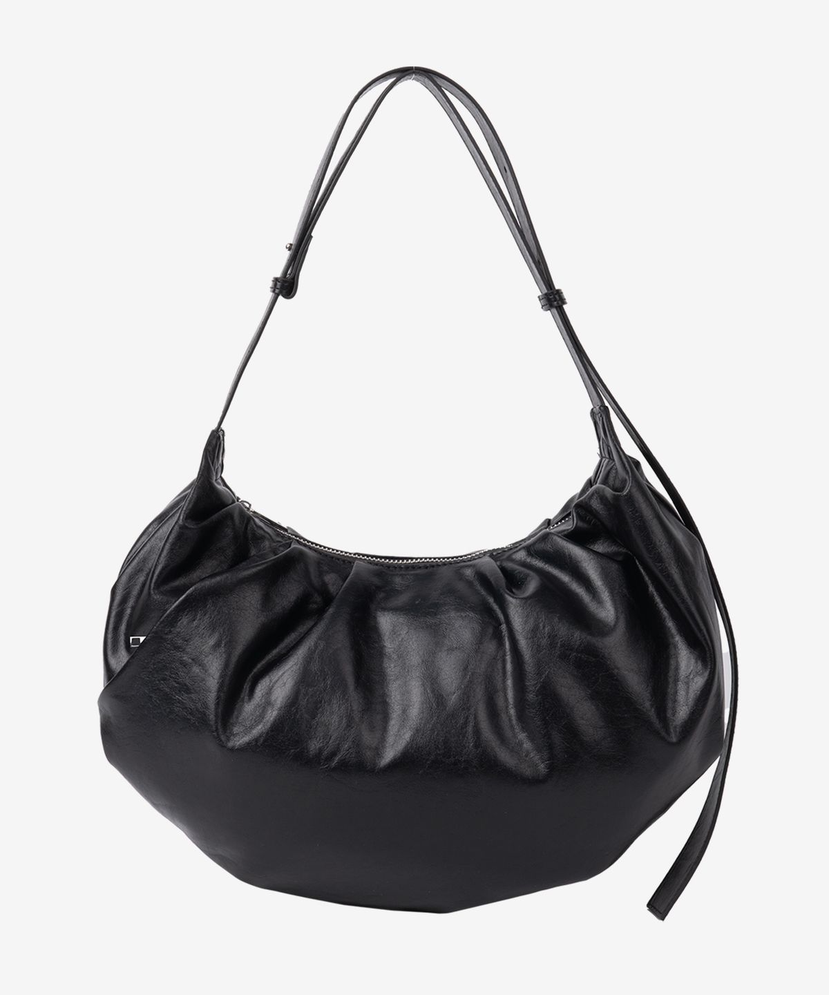 드로우핏 우먼(DRAWFIT WOMEN) 버우드 턱 호보 백 [BLACK]
