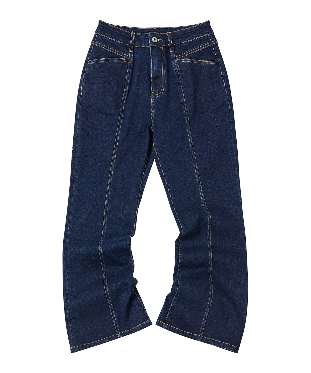 꼬모니노즈(COMONINOZ) W BOOTSCUT PANTS [INDIGO BLUE]