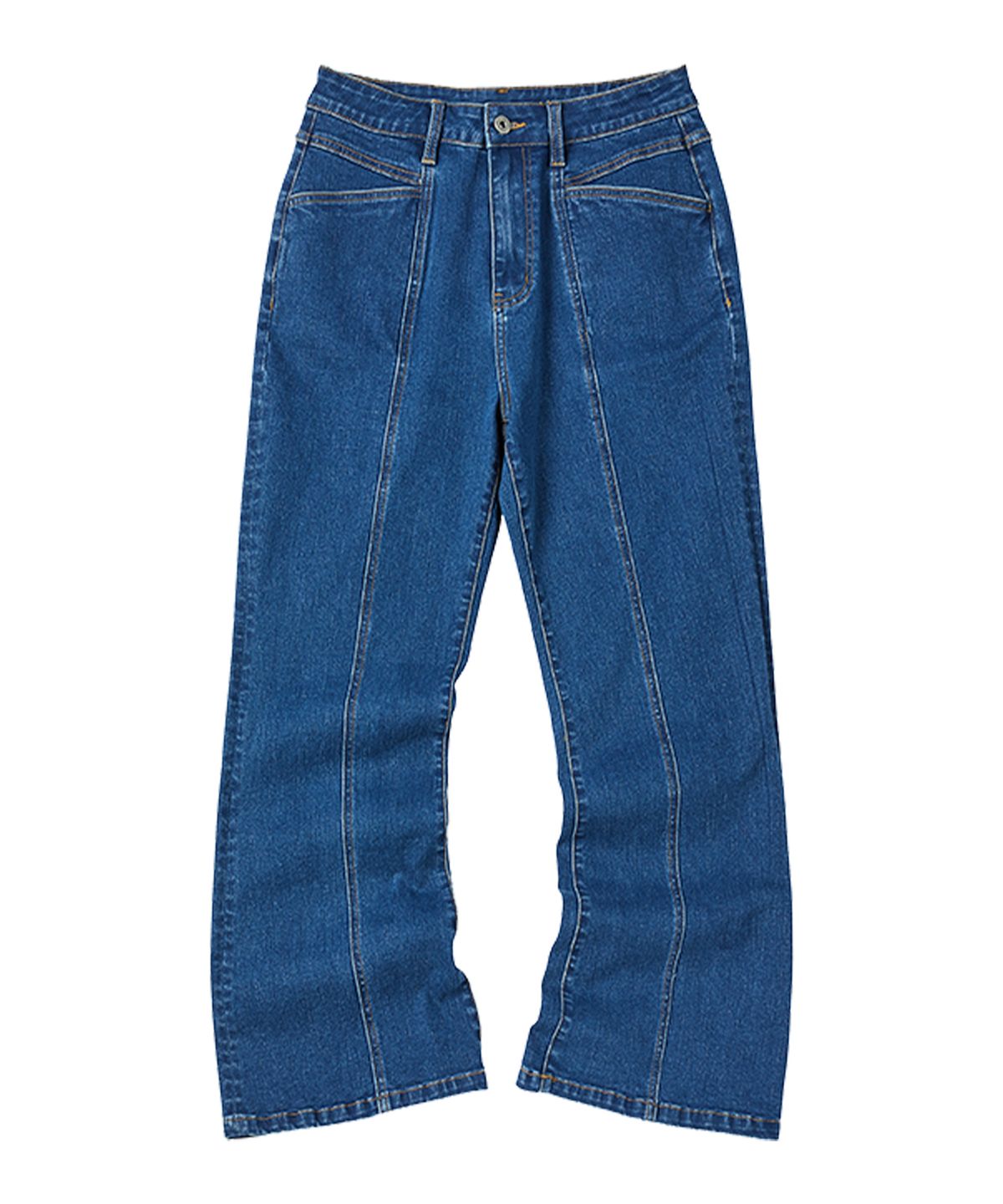 꼬모니노즈(COMONINOZ) W BOOTSCUT PANTS [BLUE]