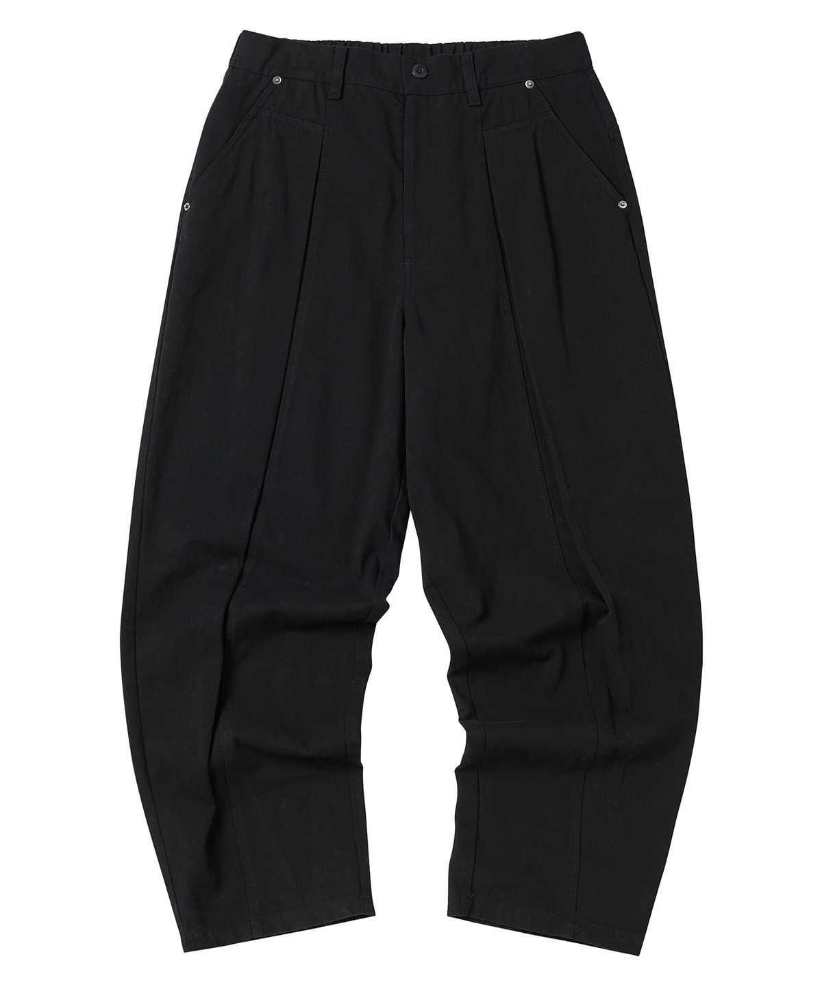 꼬모니노즈(COMONINOZ) COTTON WIDE PANTS [BLACK]