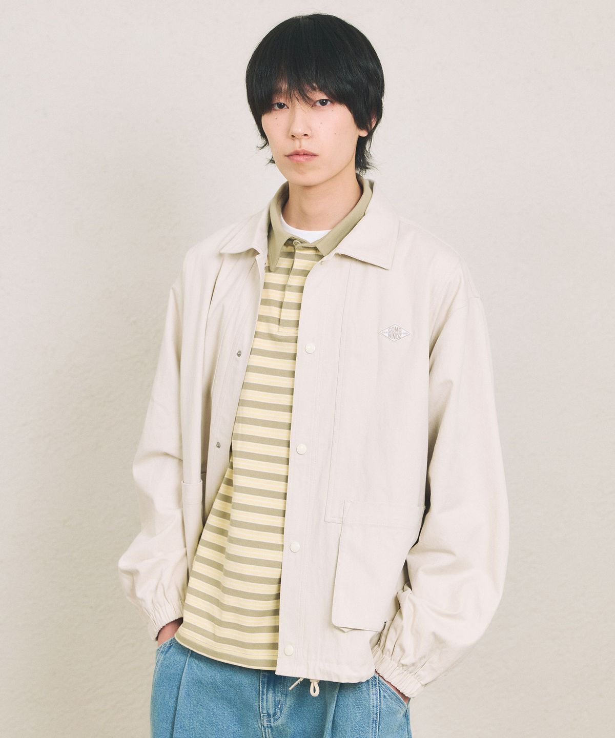 꼬모니노즈(COMONINOZ) NOZ COTTON JACKET [IVORY]