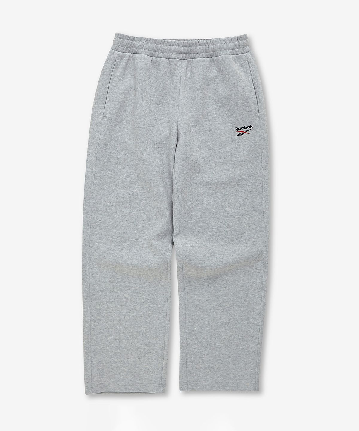 리복(REEBOK) 에센셜 스트레이트 스웨트 팬츠 - 그레이
