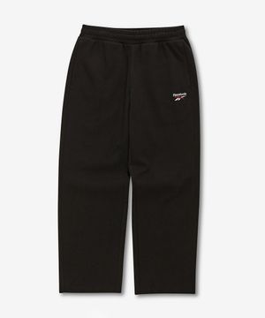 에센셜 스트레이트 스웨트 팬츠 - 블랙