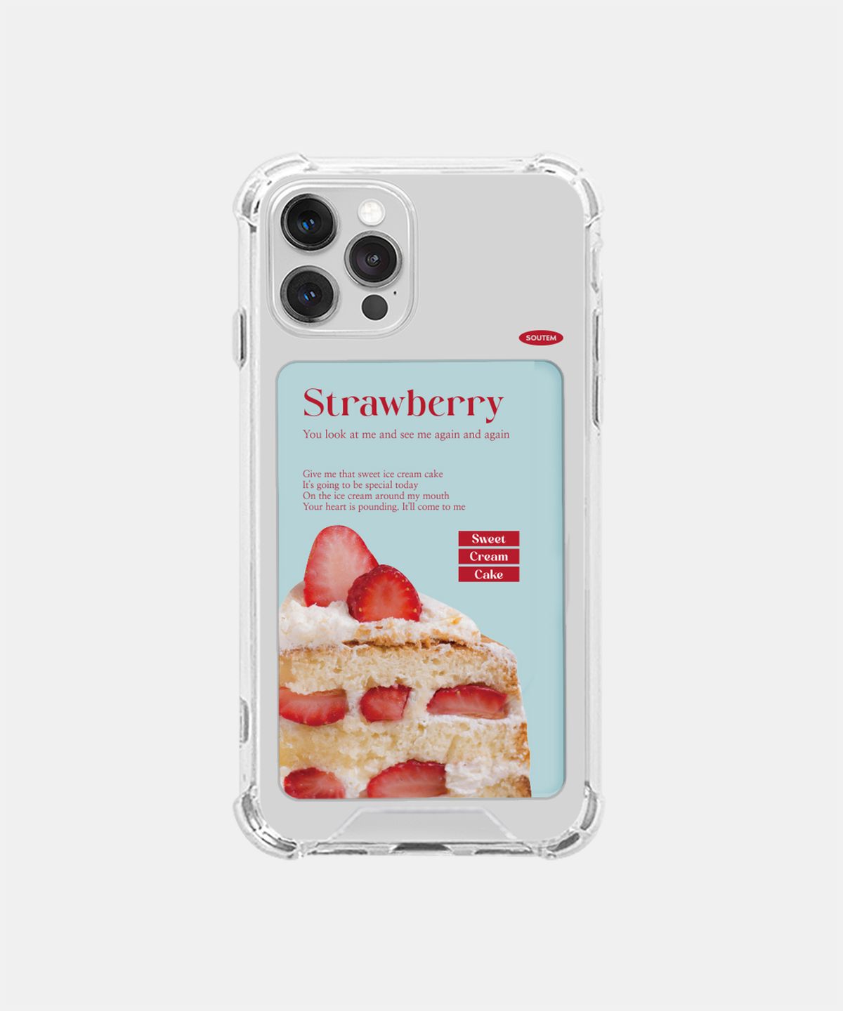 소유템(SOUTEM) Dolce Card Phone Case_Clear