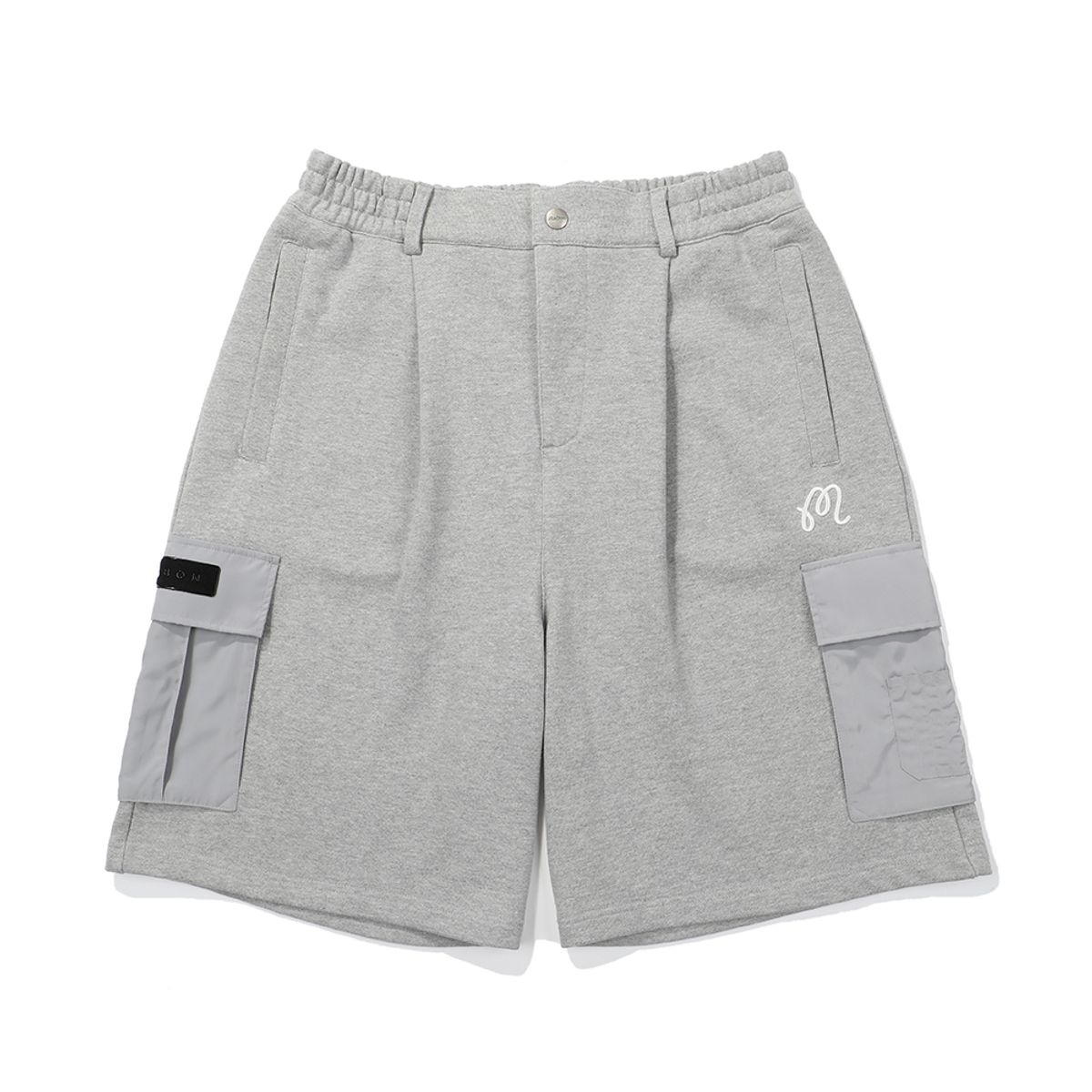 말본 골프(MALBON GOLF) 우븐 믹스 버뮤다 스웻 팬츠 MELANGE GRAY