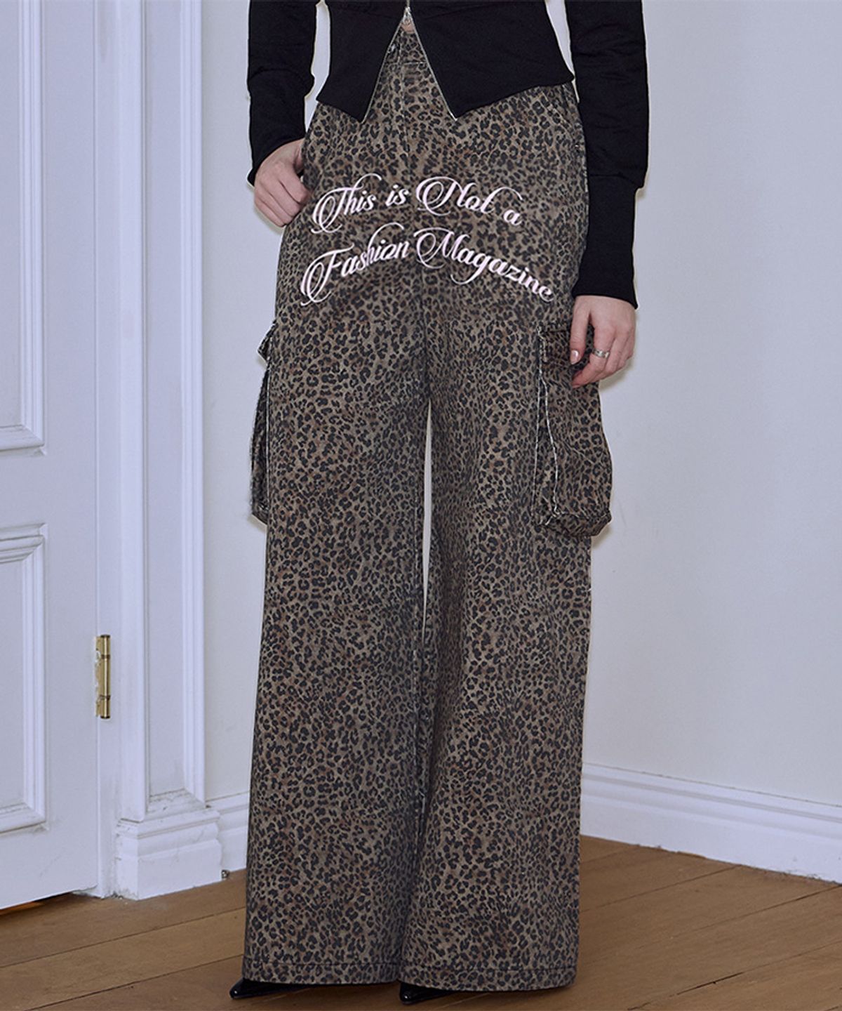 로제프란츠(ROSEFRANTZ) Leopard Wide Pants [Brown]