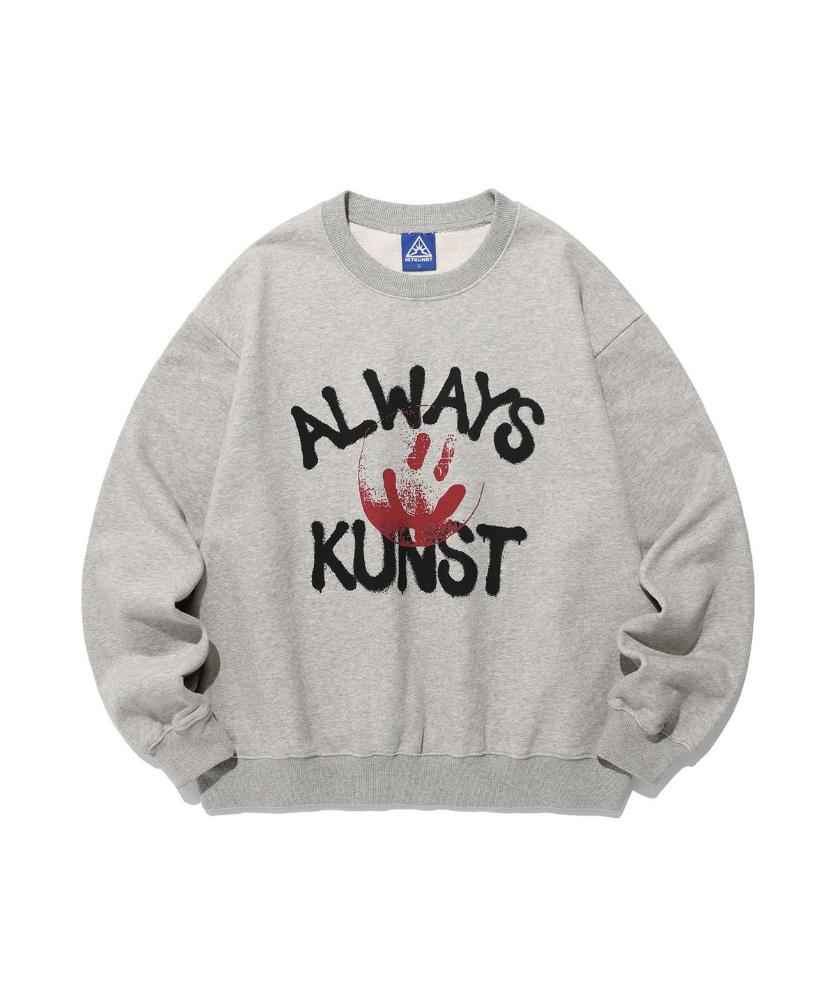 이스트쿤스트(ISTKUNST) ALWAYS KUNST SWEATSHIRTS_GREY(IK2FSMM442A)