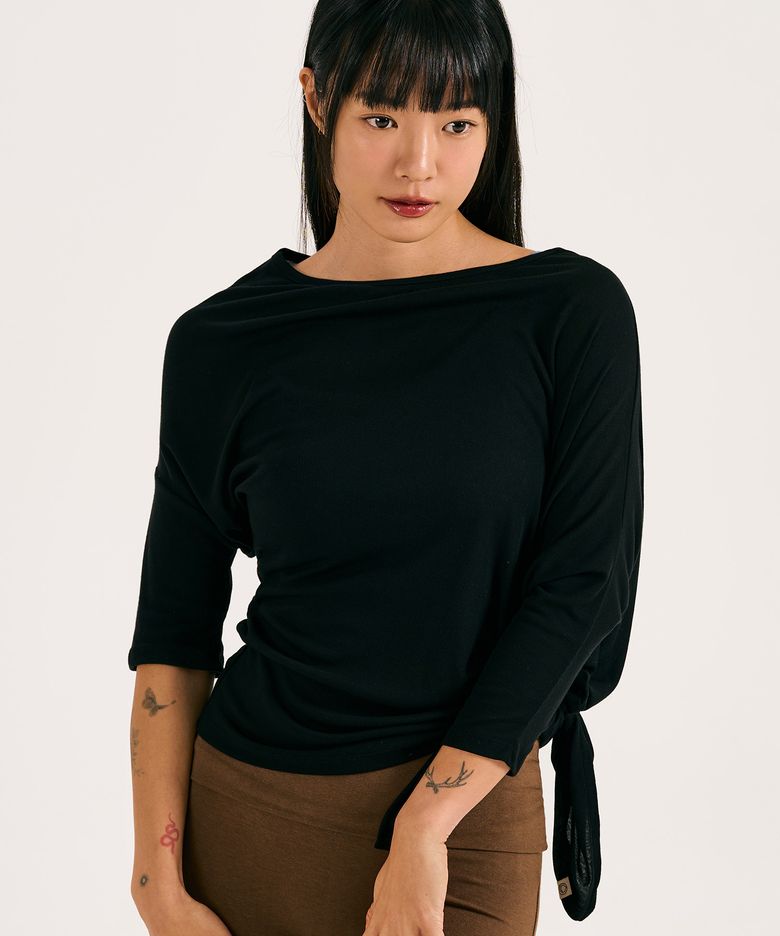 Isvara cover up t-shirt (Ink black)