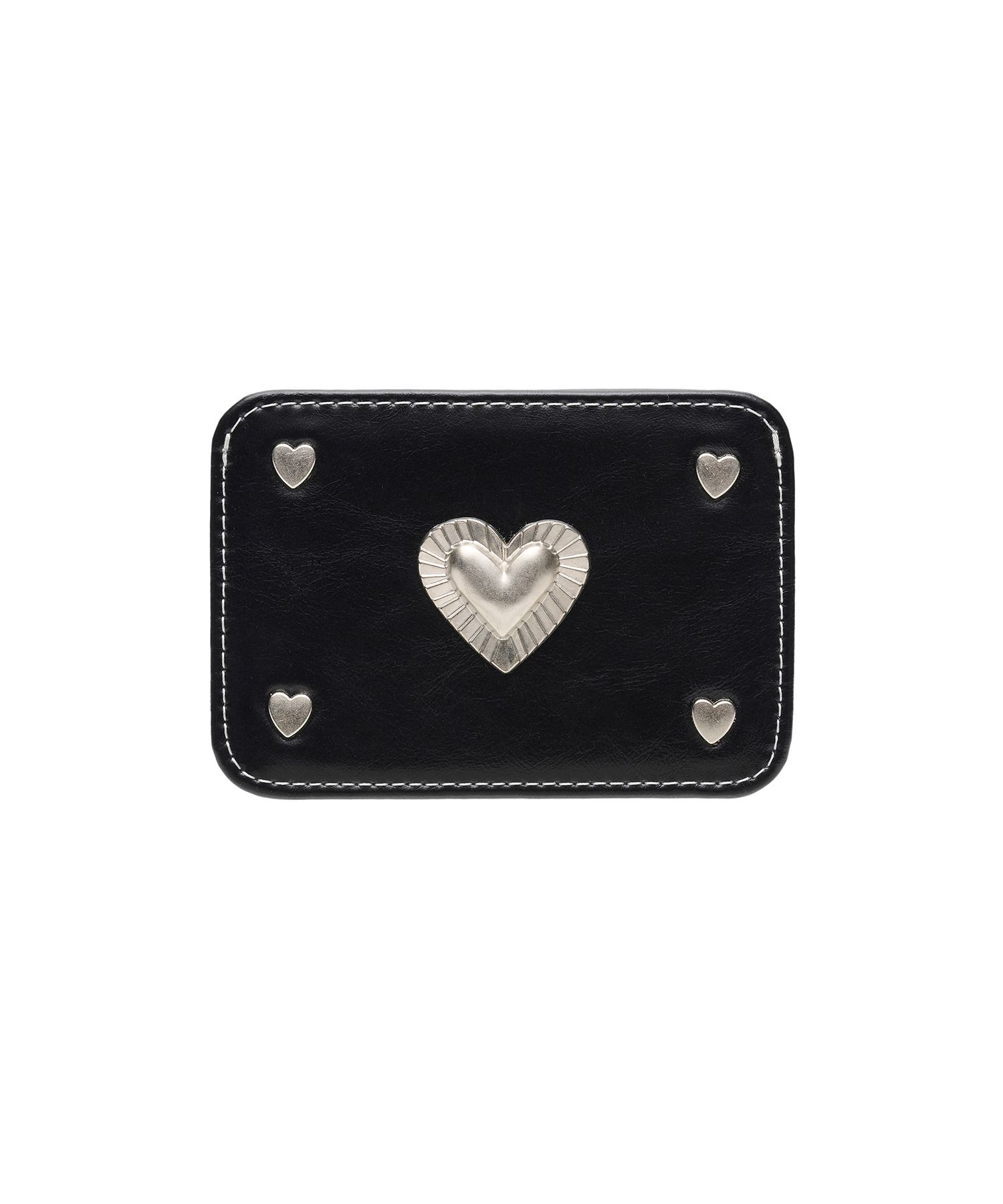 ☆LEMASQUE☆ Pie Heart Slim Card Wallet Black L08E3170401 MUSINSA | LEMASQUE Pie Heart Slim Card Wallet Black
