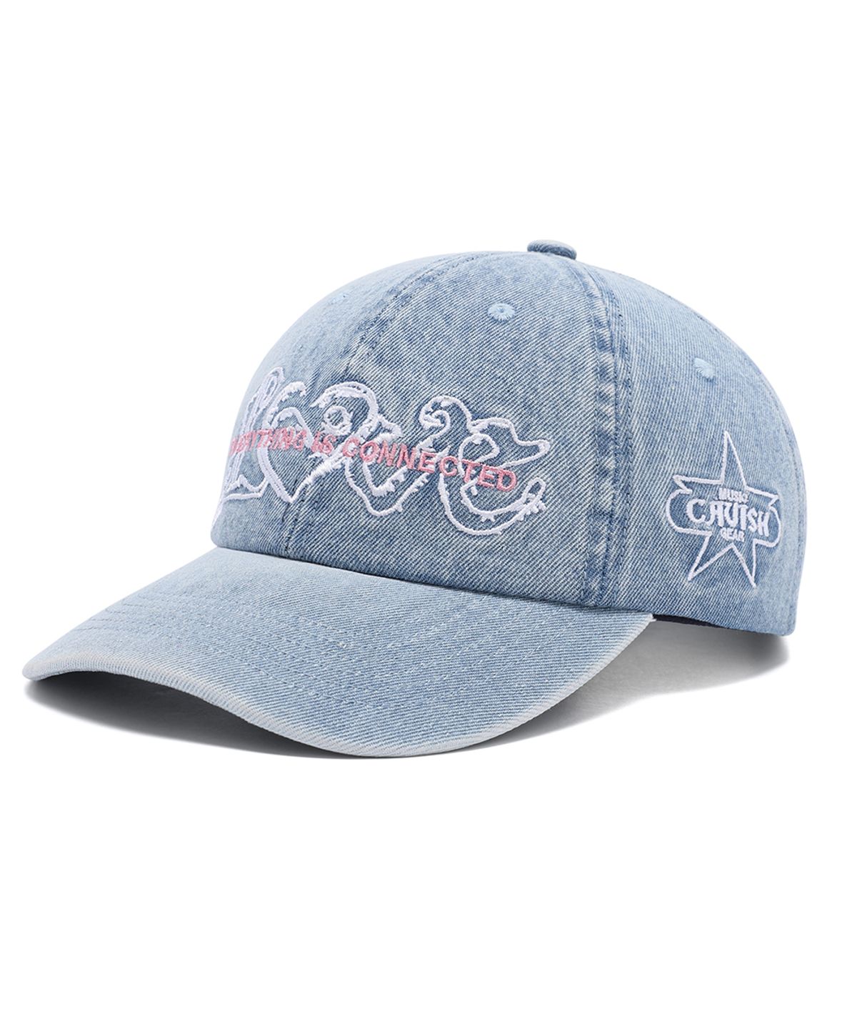 카비시(CAVISH) WASHED DENIM EMB BALL CAP BLUE(CV2FSUAB22A)