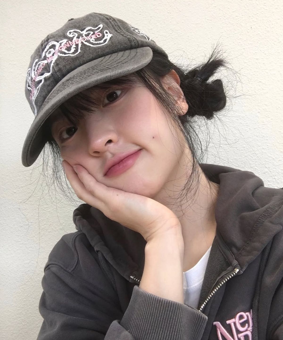 카비시(CAVISH) WASHED DENIM EMB BALL CAP BLACK(CV2FSUAB22A)