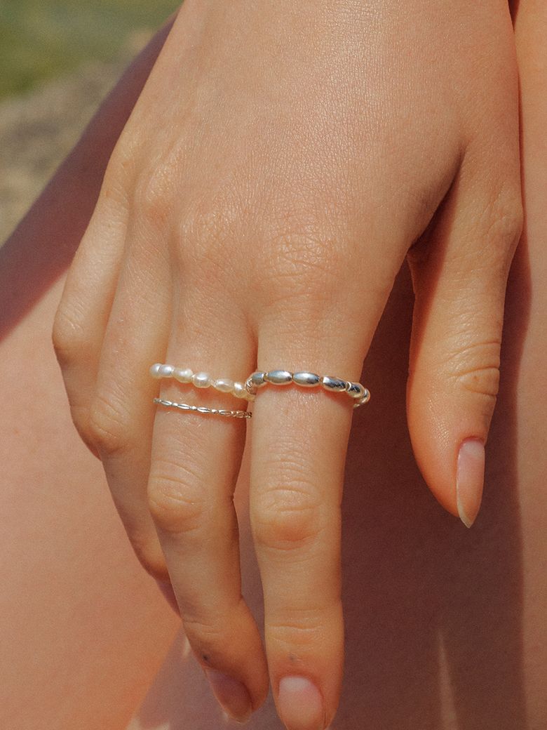 [925 silver] penina freshwater pearl ring