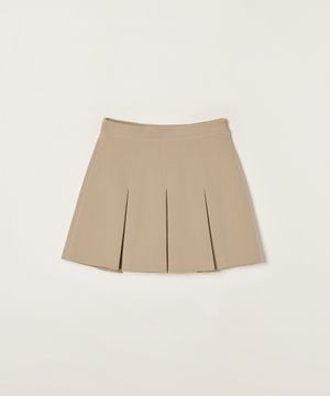 플리츠 미니 스커트 RMWHF11R12_Beige