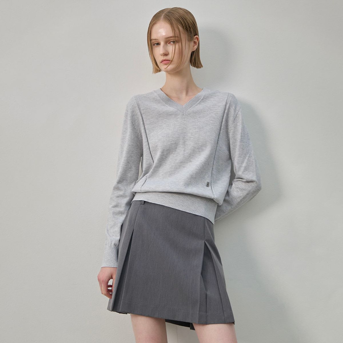 아틀리에 나인(ATELIER NAIN) ESSENTIAL WOOL DAPHNEL KNIT(T-7021)