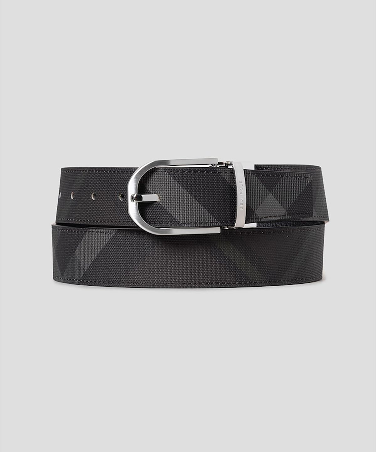 빈폴 액세서리(BEANPOLE ACCESSORY) 리버시블 라운드 버클 벨트 - 체크