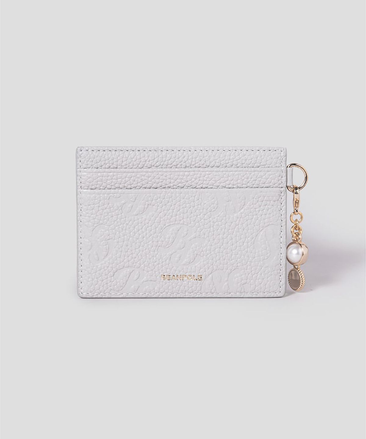 빈폴 액세서리(BEANPOLE ACCESSORY) 루시아 BP 패턴 낱장 카드지갑 - 라이트 그레이