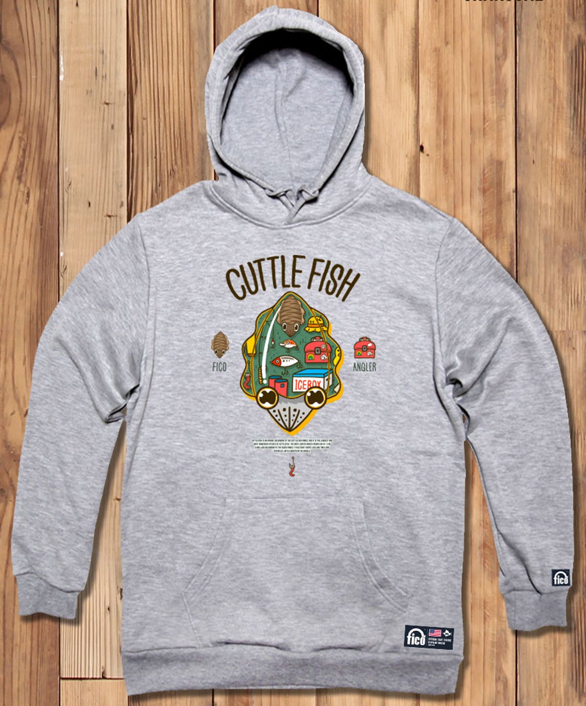 돌돌(DOLDOL) FICO-HOODY-214  익스트림 낚시 브랜드 피코 무늬오징어 후드티