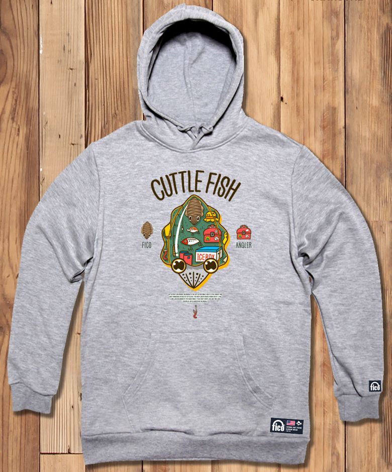 FICO-HOODY-214  익스트림 낚시 브랜드 피코 무늬오징어 후드티