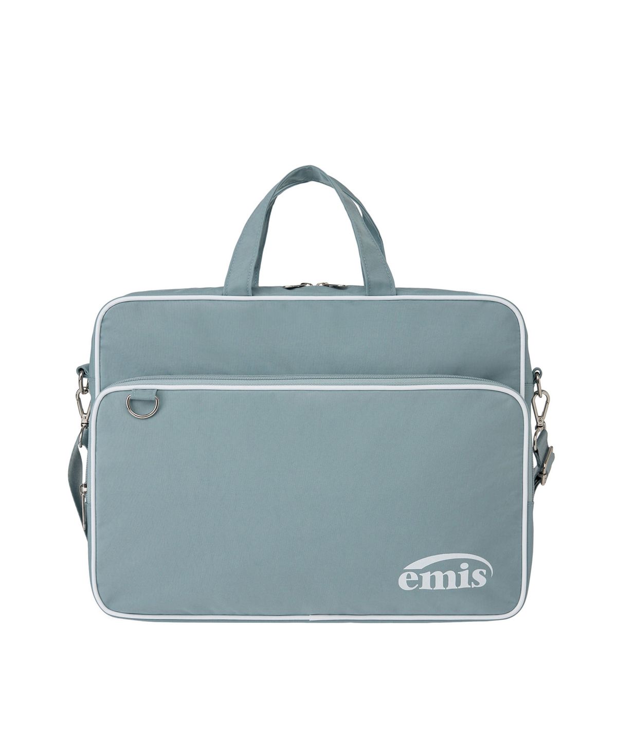 이미스(EMIS) NYLON ZIP-POCKET MESSENGER BAG-SKY BLUE